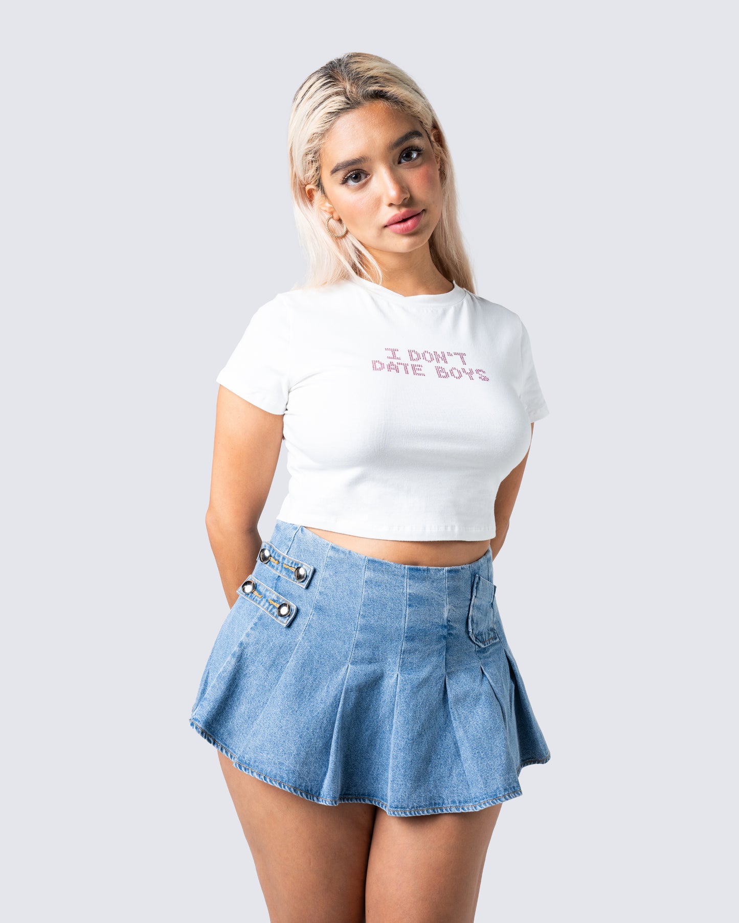 Paula White Jersey Graphic Top