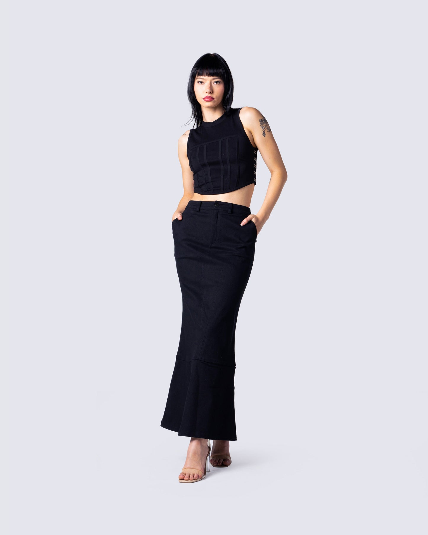 Eli Black Corset Top