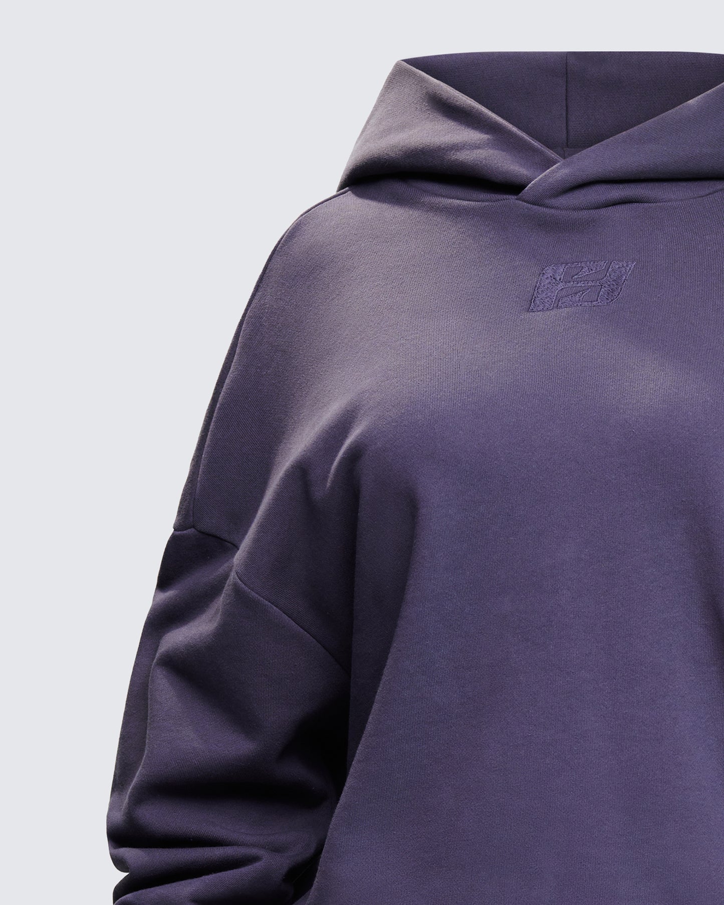 Azariah Grey Oversized Hoodie Top