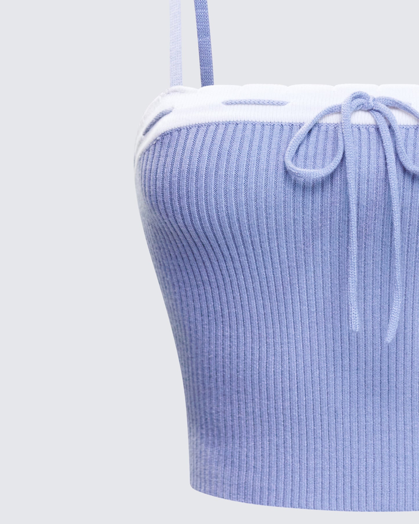 Lucien Blue Ribbon Path Knitted Top