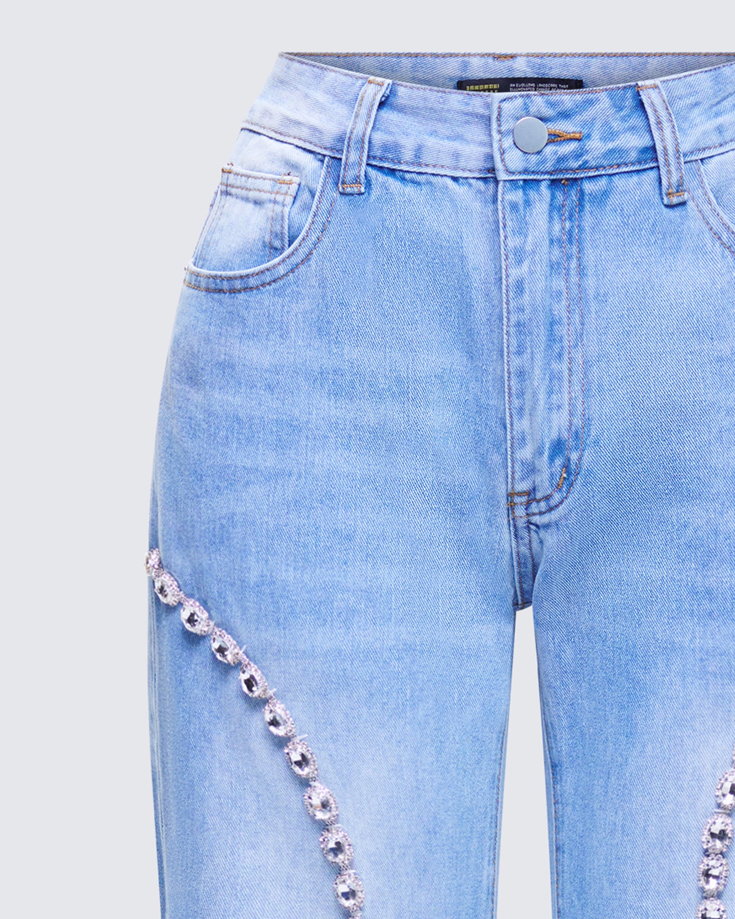 Margaux Blue Denim Diamanté Path Jean