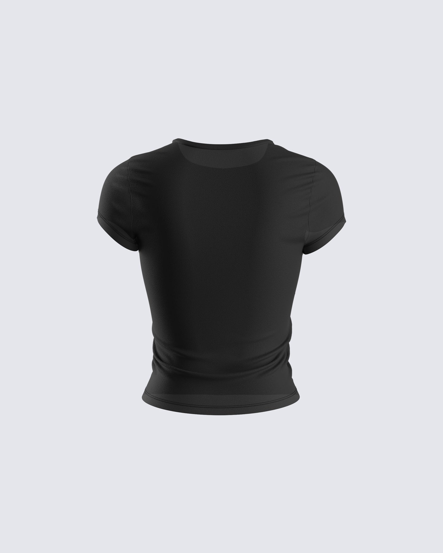 Itzel Black Jersey Knit Top