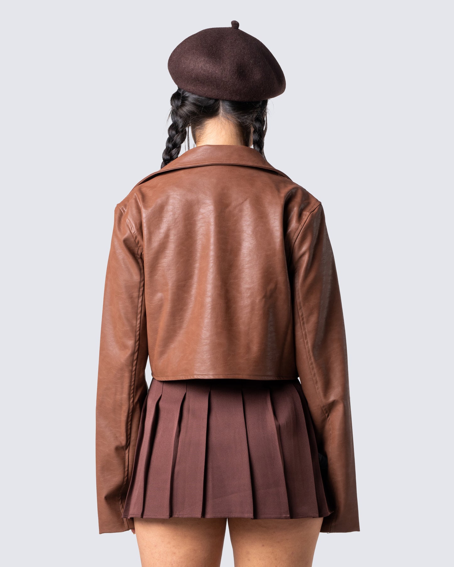 Ronny Brown Vegan Leather Jacket