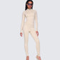 Jyn Khaki Jersey Long Sleeve Top