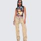 Sanvi Yellow Wash Stretch Jeans