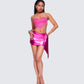 Sanya Pink Heart Crop Top