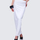 Cerelina White Jersey Maxi Skirt