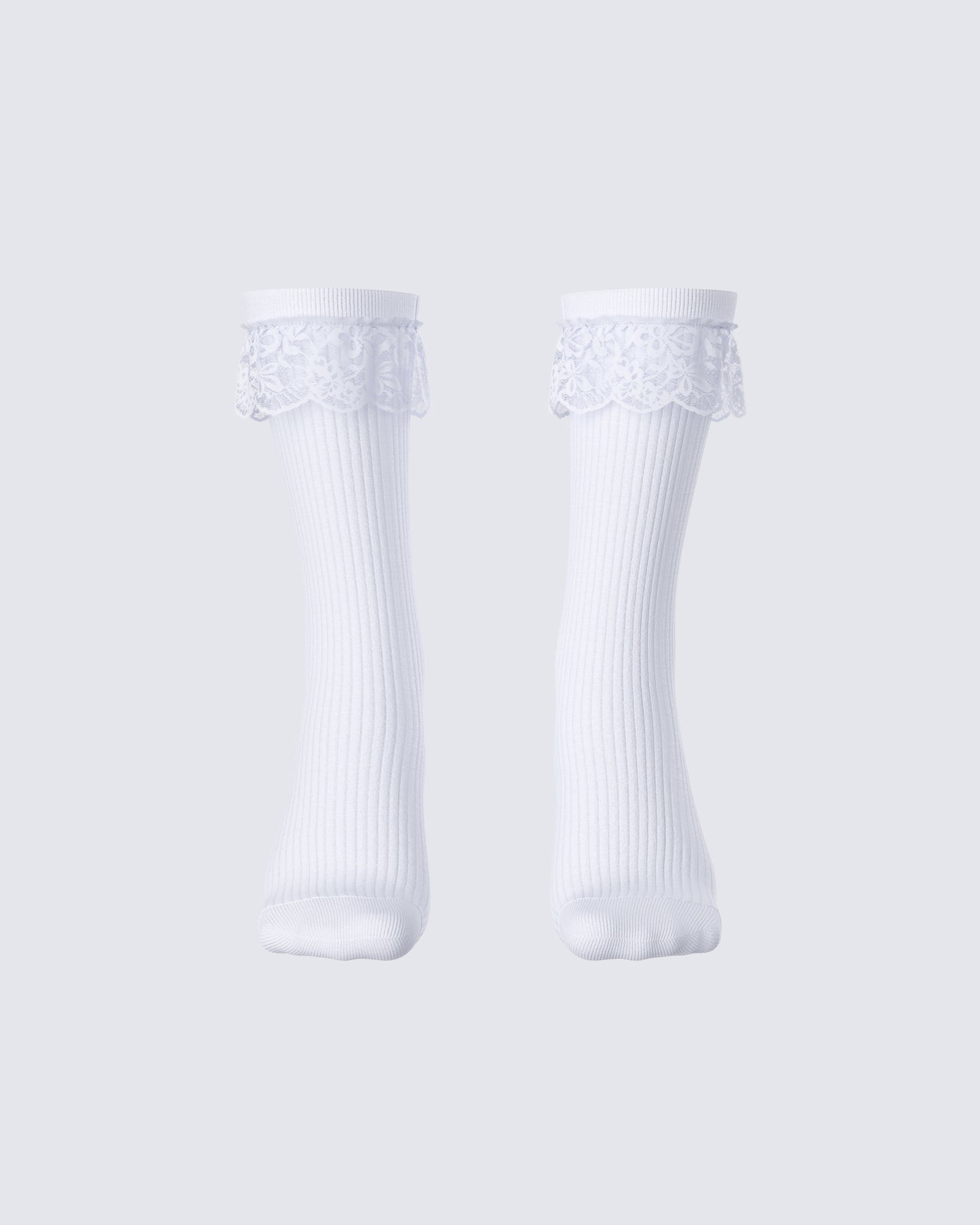 Rhoda White Lace Ankle Socks product front