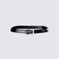 Perla Black Faux Leather Belt product front