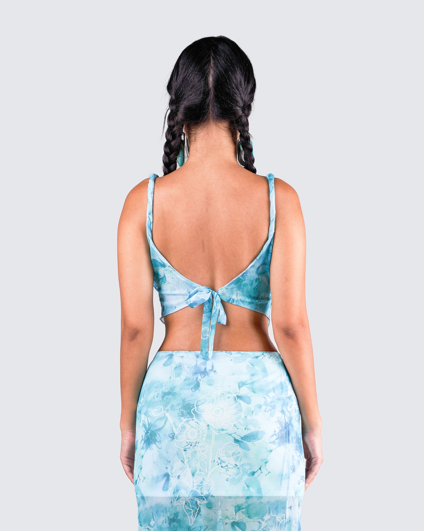 Bahia Mint Floral Print Top