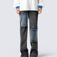Pascal Colorblock Black Blue Jeans model front
