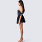 Clem Black Corset Mini Dress