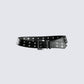 Nico Black Double Eyelet Belt product front