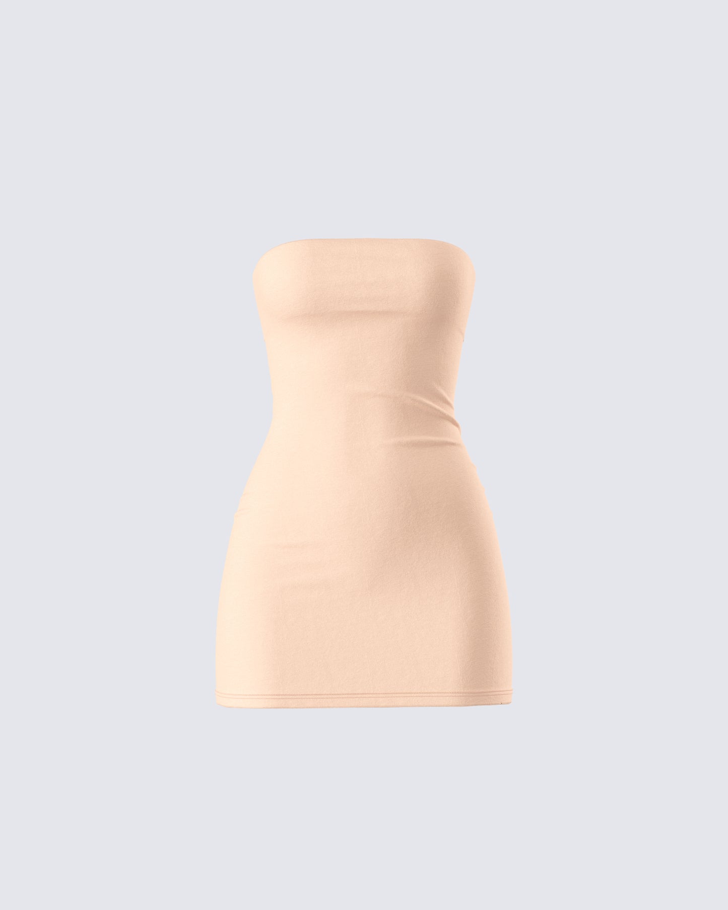 Maxine Beige Jersey Tube Dress 3d product front