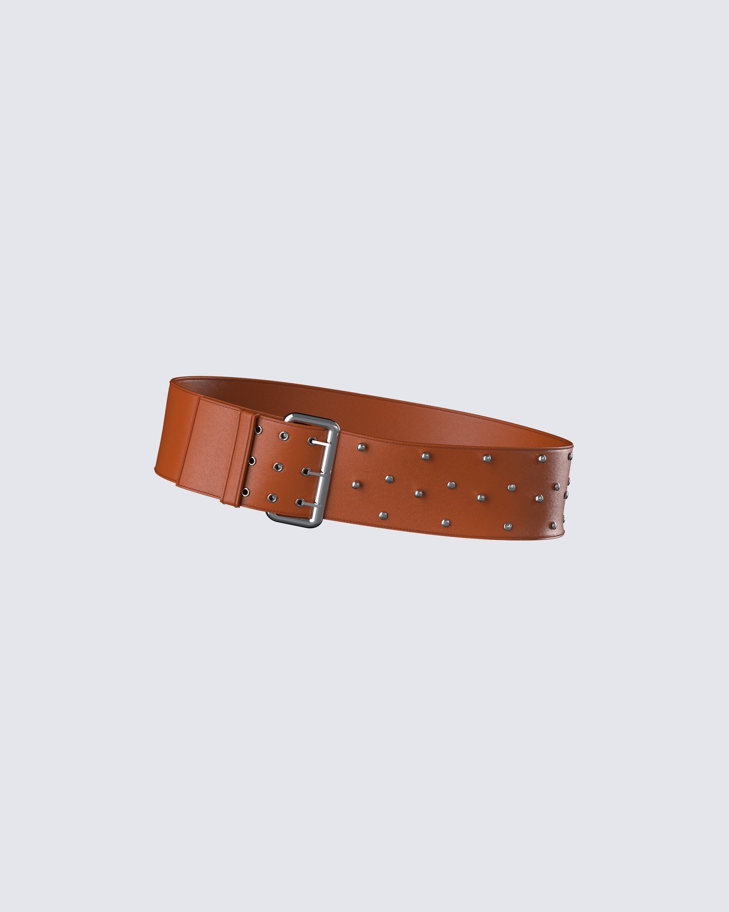 Myka Brown Studded Belt product front