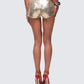 Posie Gold Sequin Mini Shorts