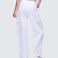Chima White Cargo Twill Pant