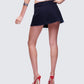 Svetlana Navy Twill Mini Skirt