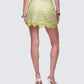 Lucille Green Sequin Tie Mini Skirt