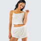 Jordana Ivory Duck Print Camisole Top