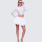 Seona White Bubble Mini Skirt