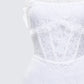 Kimi White Lace Corset Mini Dress