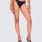 Halsey Black Cheeky Bikini Bottom