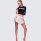 Tina Tan Pleated Mini Skirt