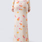 Aba Kiss Print Maxi Skirt