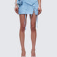 Delores Blue Denim Mini Skirt model front