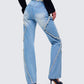 Kaiana Blue Denim Straight Leg Jeans