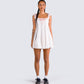 Mallory White Floral Mini Dress model front
