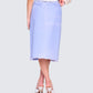 Heidi Blue Column Midi Denim Skirt