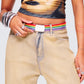 Cheryse Rainbow Woven Belt