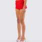 Maylah Red Ruffle Short