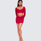 Venetia Red Heart Mini Skirt