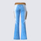 Ara Blue Belted Low Rise Jean