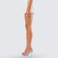 Jordana Ivory Duck Print Short