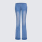 Juliana Blue Denim Low Rise Jean 3d product front