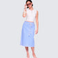 Heidi Blue Column Midi Denim Skirt