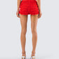 Maylah Red Ruffle Short