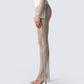 Yanni Cream Jersey Booty Short