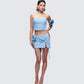 Delores Blue Denim Mini Skirt