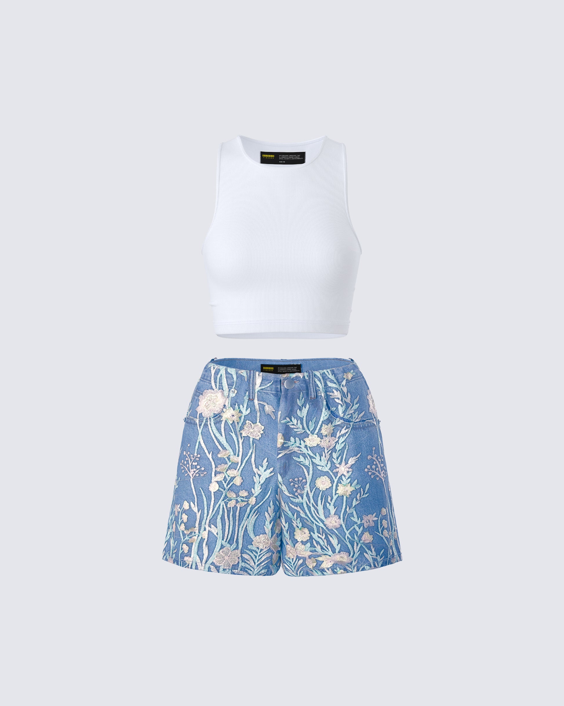 Thea Floral Denim Set product front