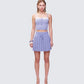 Lucien Blue Knitted Set model front