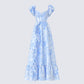 Tressa Blue Flower Print Maxi Dress product front