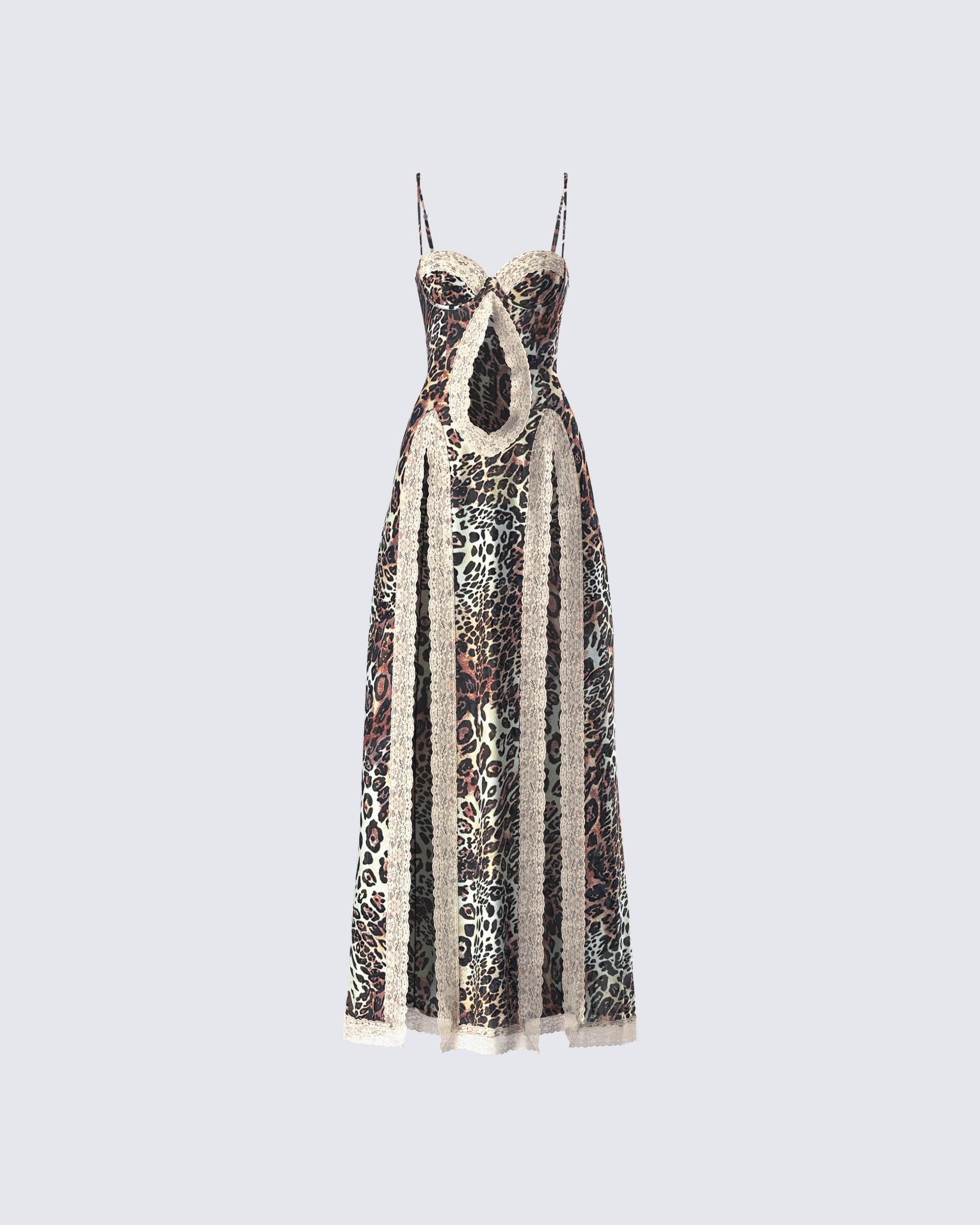 Royan Leopard Print Maxi Dress product front