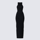 Jazlyn Black Invisible Strap Maxi Dress product front
