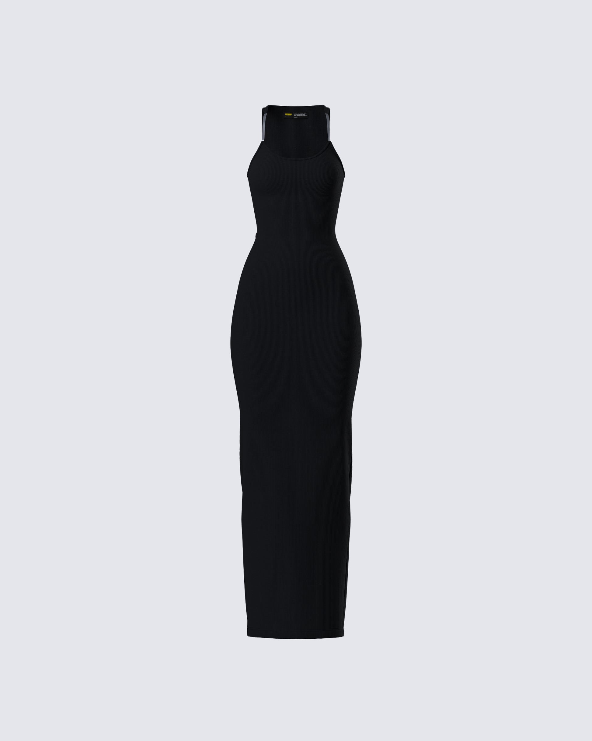 Jazlyn Black Invisible Strap Maxi Dress product front