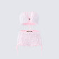 Hali Pink Lace Up Ruffle Set product front